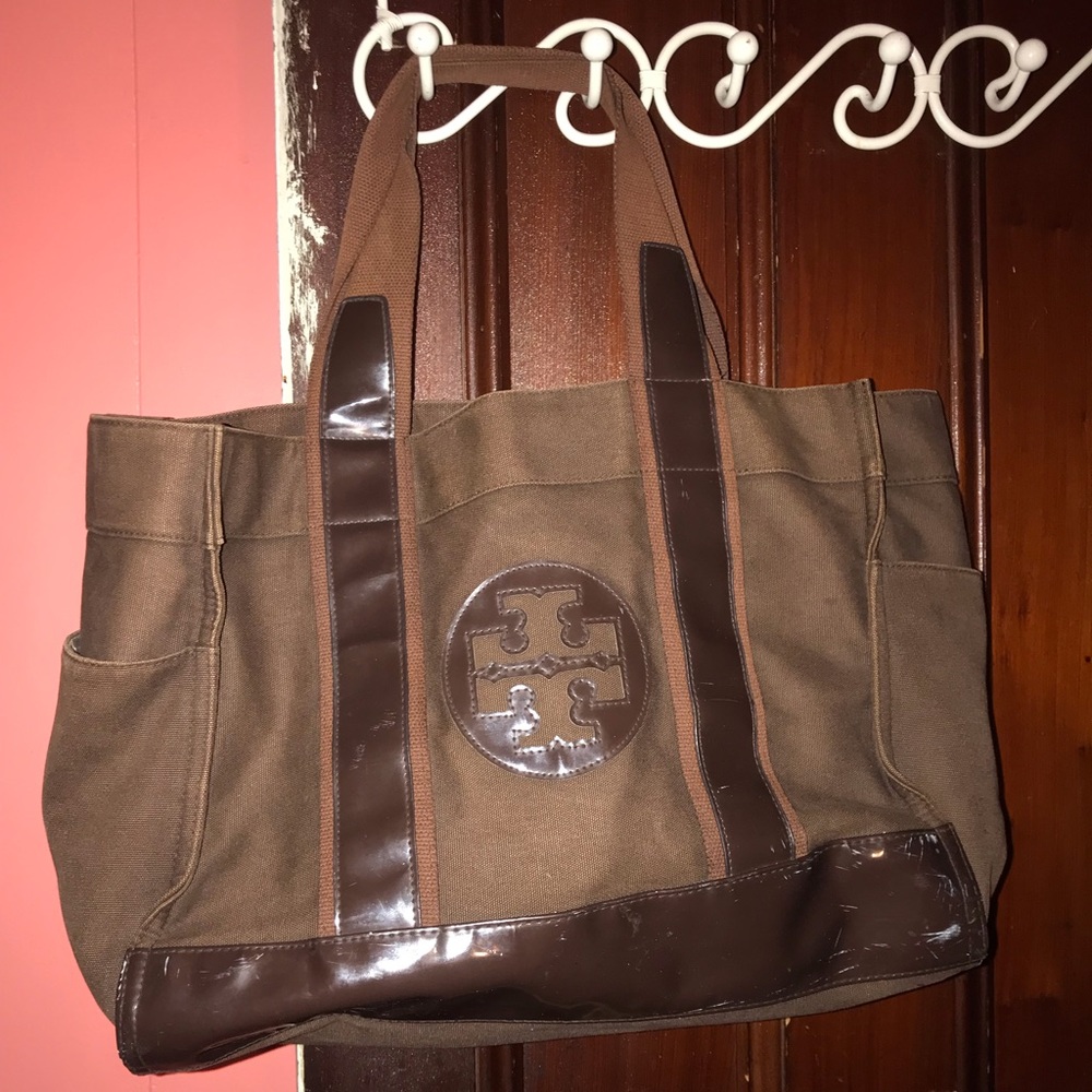 Brown Tory Burch tote